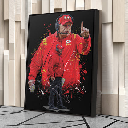 Andy Reid Chiefs Jersey Canvas Print | Wall Art Decor