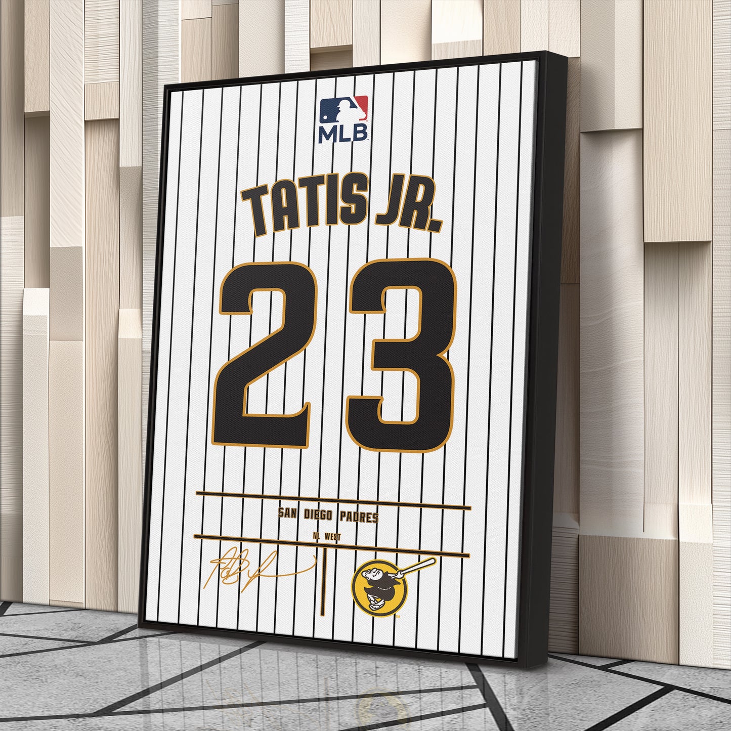 Fernando Tatís Jr. Padres Jersey Canvas Print | Wall Art Decor