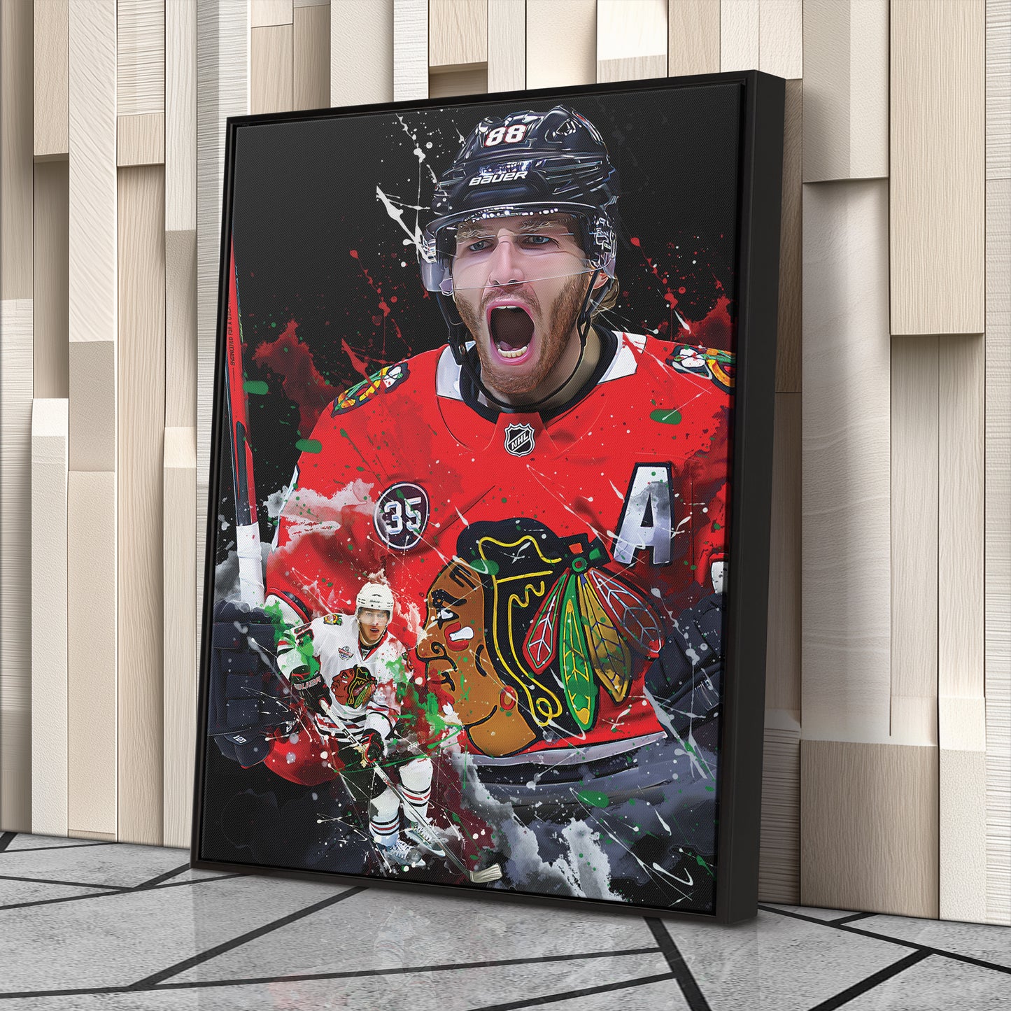 Patrick Kane Chicago Blackhawks Canvas Print | NHL Hockey Wall Art