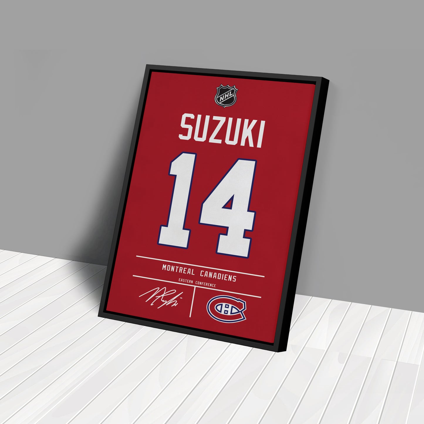 Nick Suzuki Canadiens Jersey Art