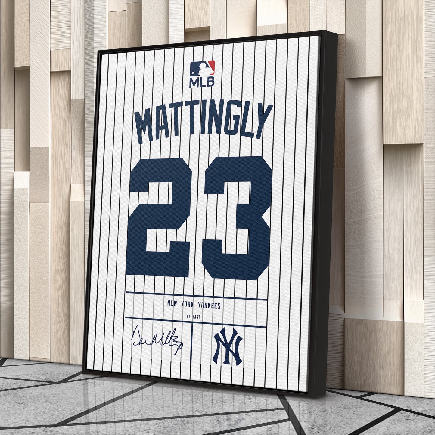 Don Mattingly Yankees Jersey Canvas Print | Wall Art Decor