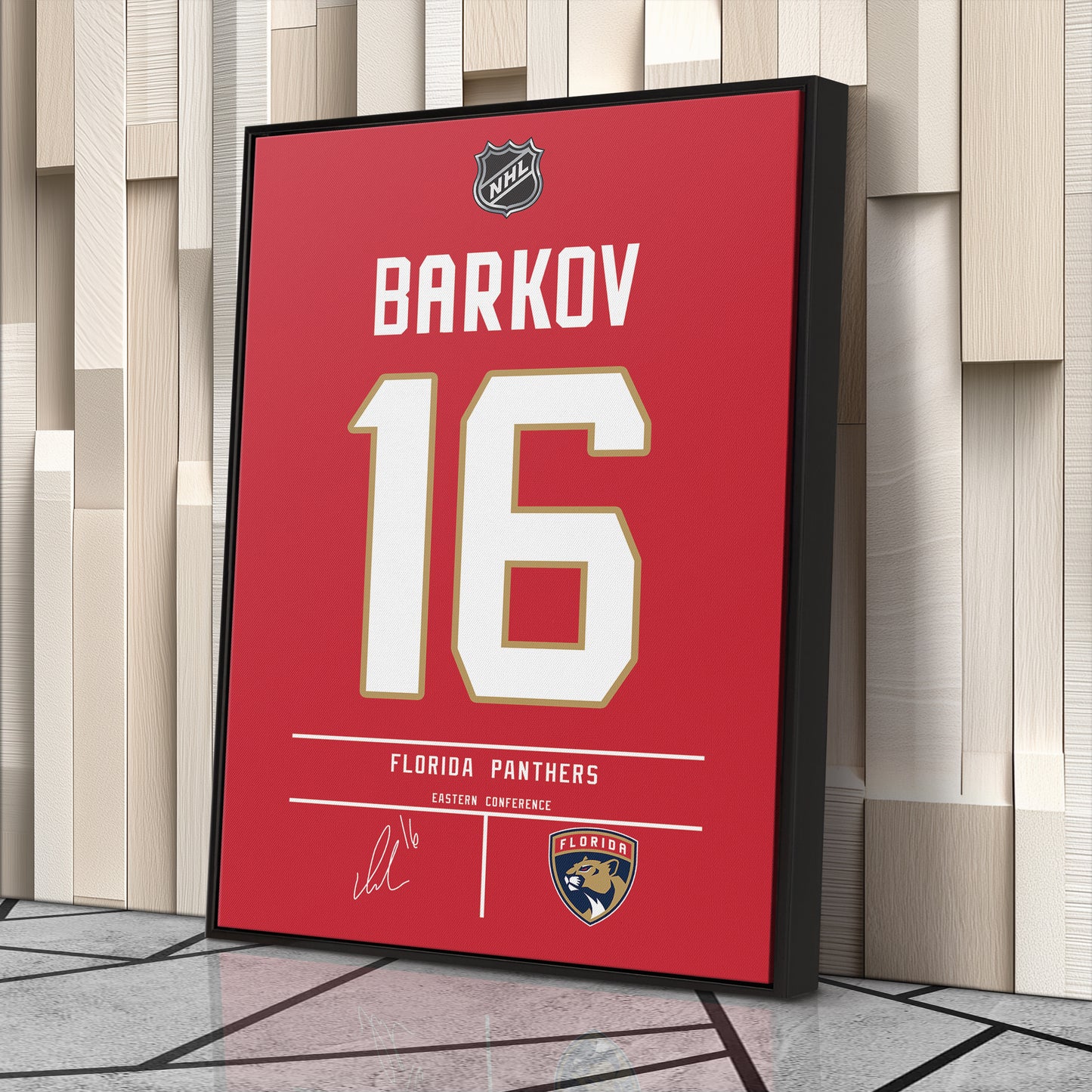 Aleksander Barkov Panthers Jersey Canvas Print | Wall Art Decor