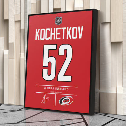 Pyotr Kochetkov Hurricanes Jersey Canvas Print | Wall Art Decor