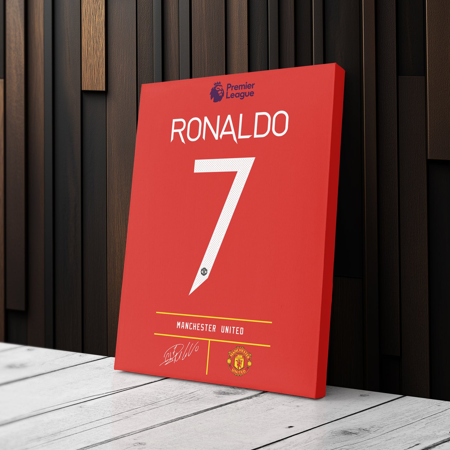 Cristiano Ronaldo Manchester United Jersey Canvas Print | Wall Art Decor
