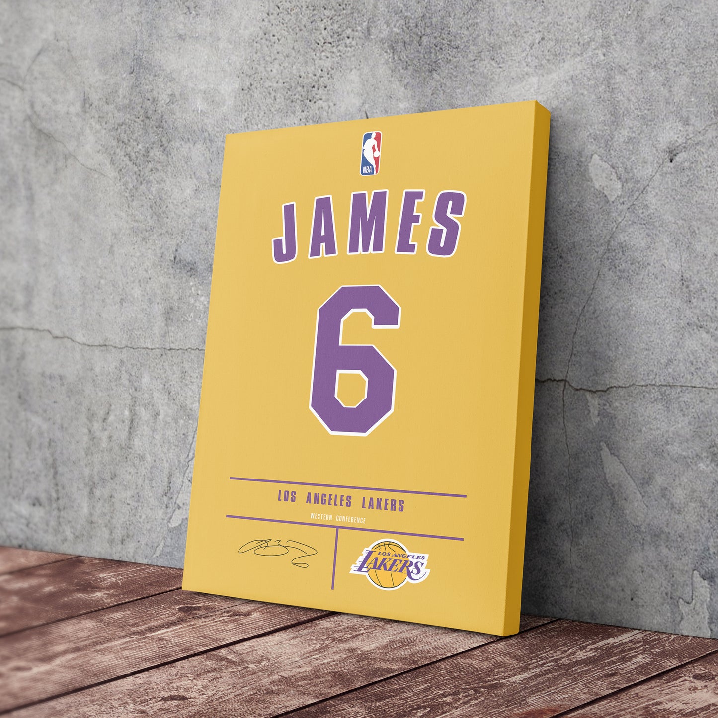 Lebron James Lakers #6 Jersey Art