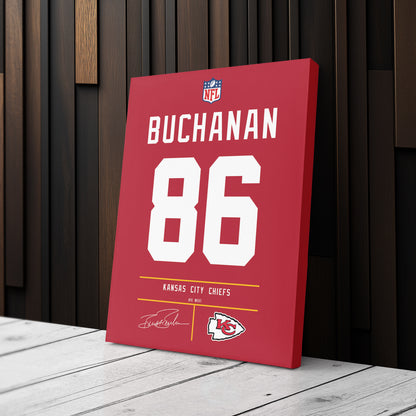 Buck Buchanan Chiefs Jersey Canvas Print | Wall Art Decor
