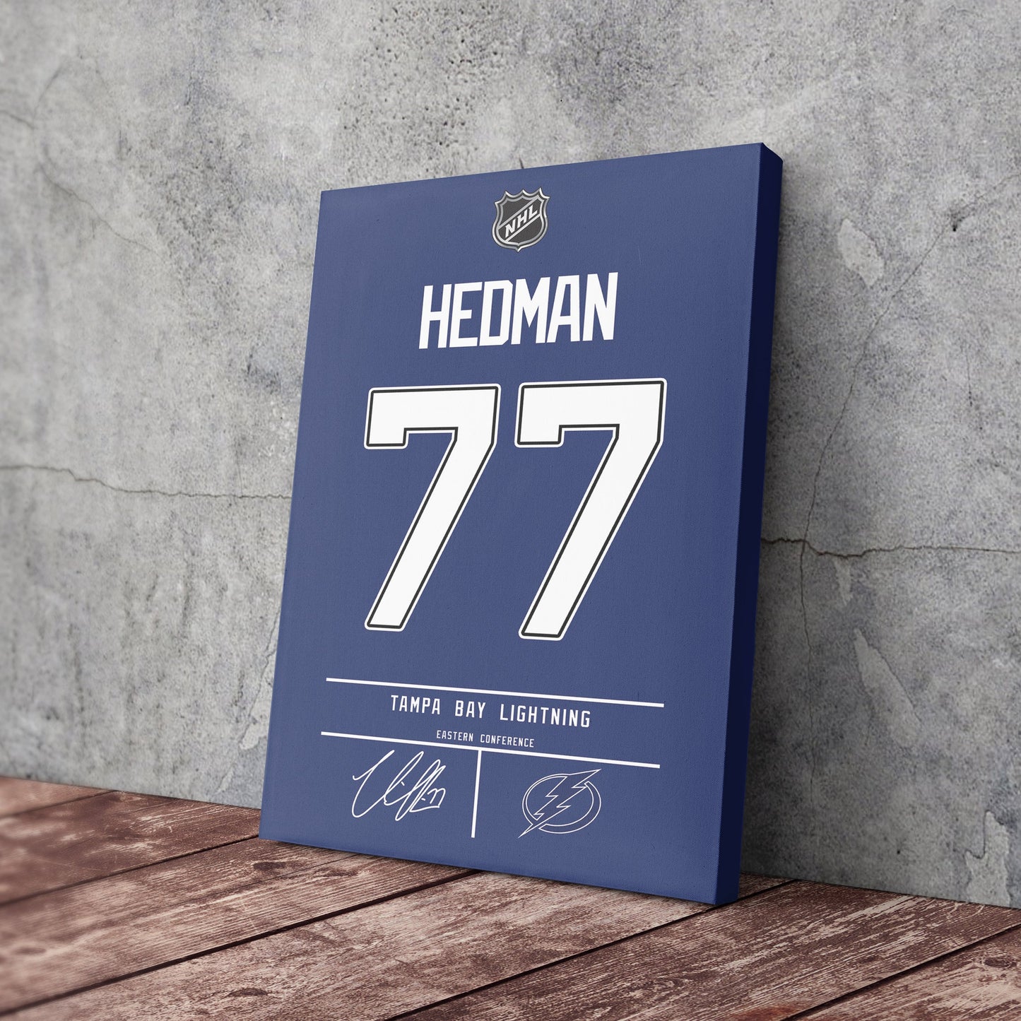 Victor Hedman Lightning Jersey Canvas Print | Wall Art Decor