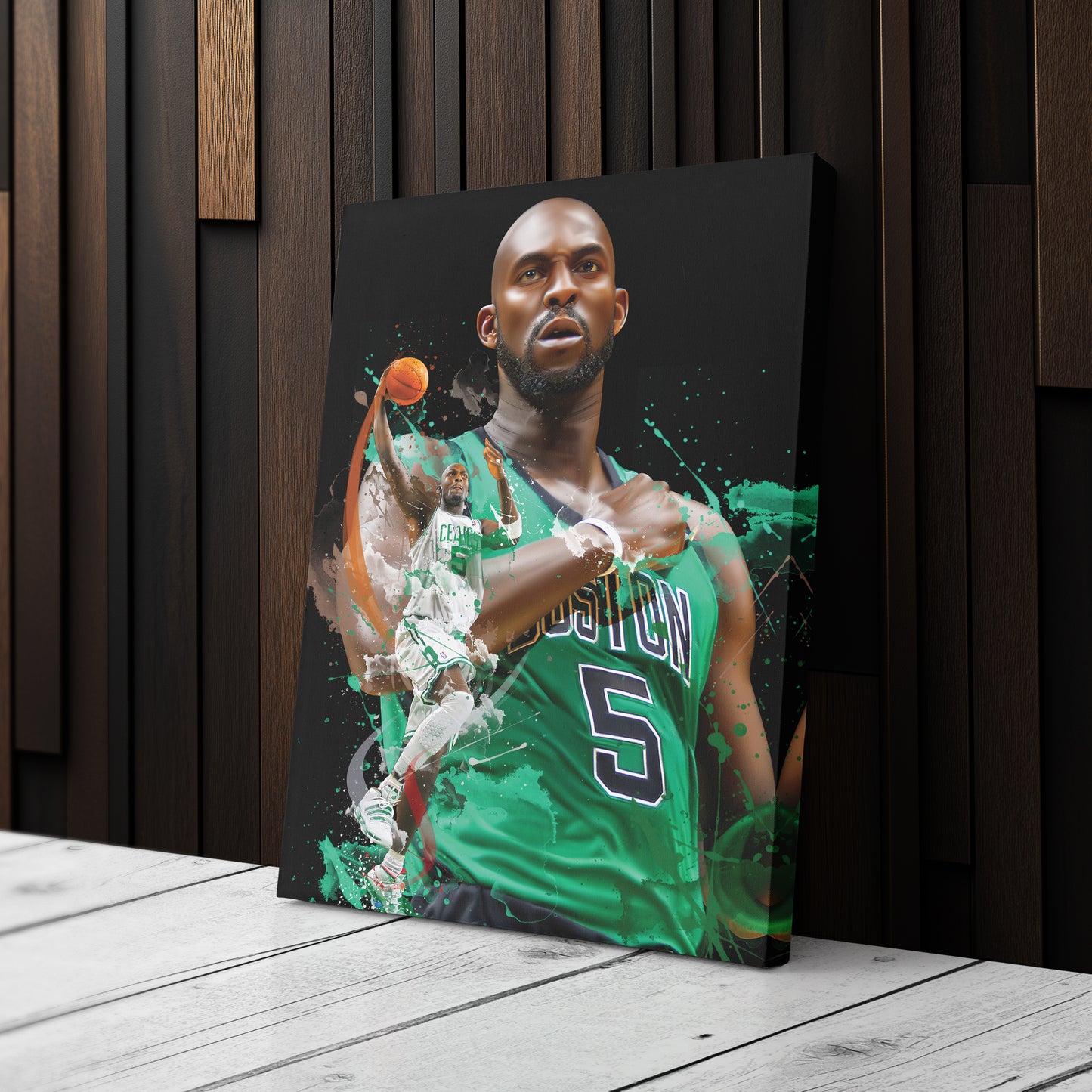 Kevin Garnett Celtics Canvas Print | Boston Basketball Wall Art
