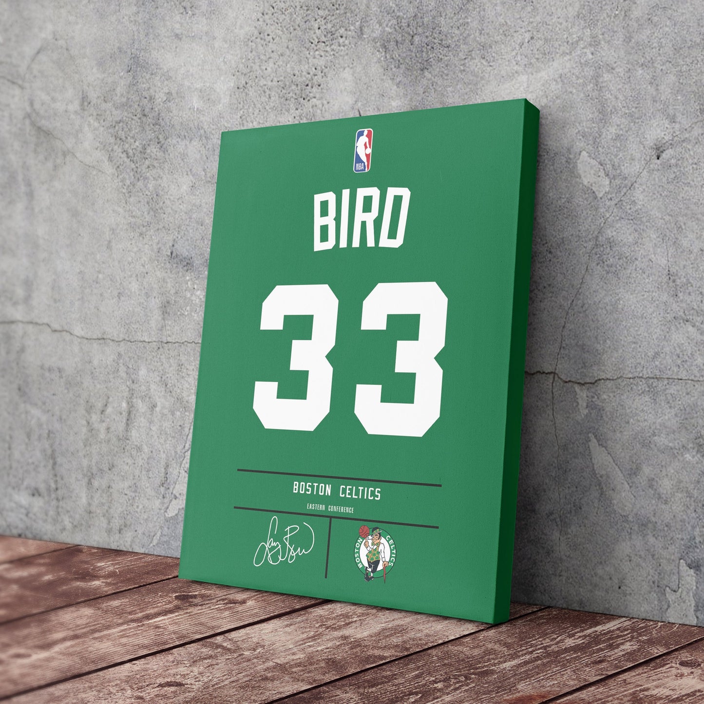 Larry Bird Celtics Jersey Canvas Print | Wall Art Decor