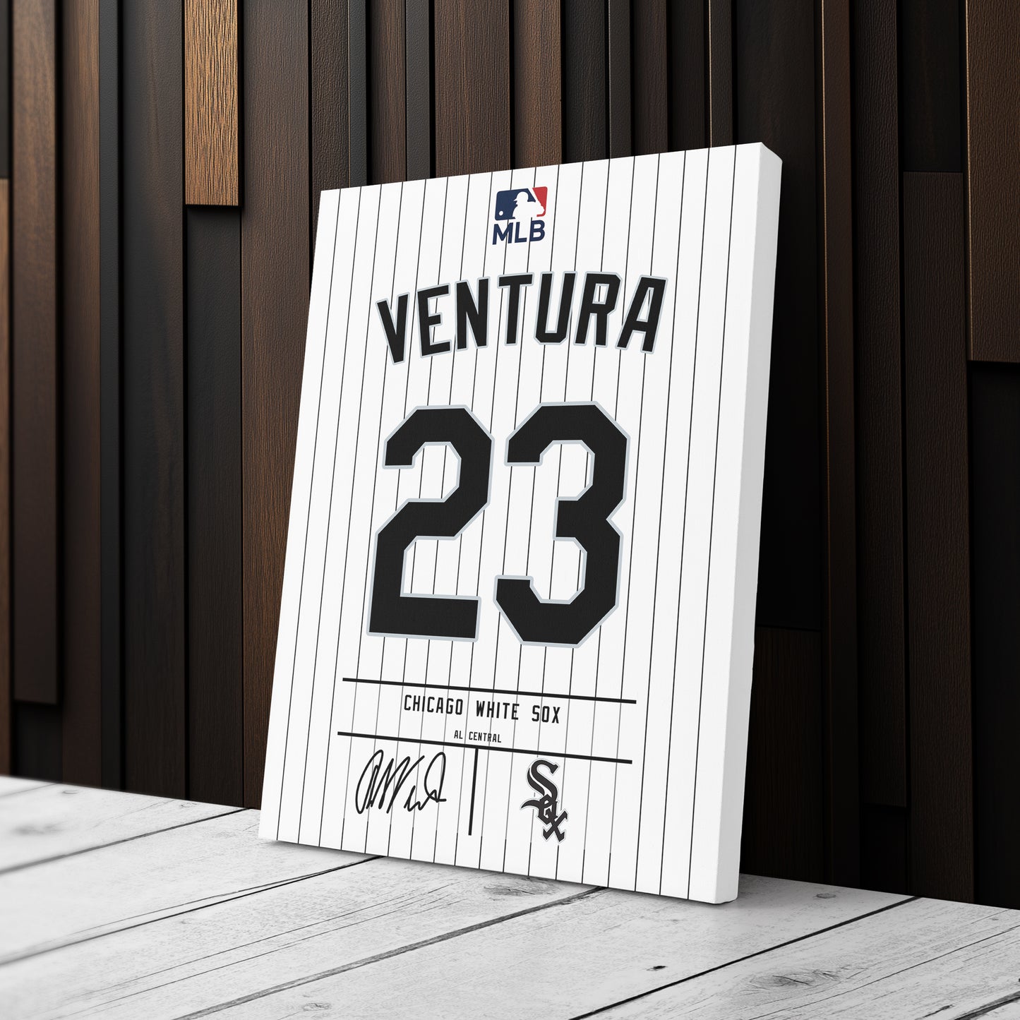 Robin Ventura Chicago White Sox Jersey Canvas Wall Art
