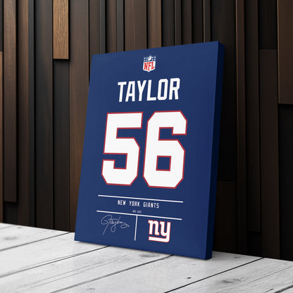 Lawrence Taylor Giants Jersey Canvas Print | Wall Art Decor