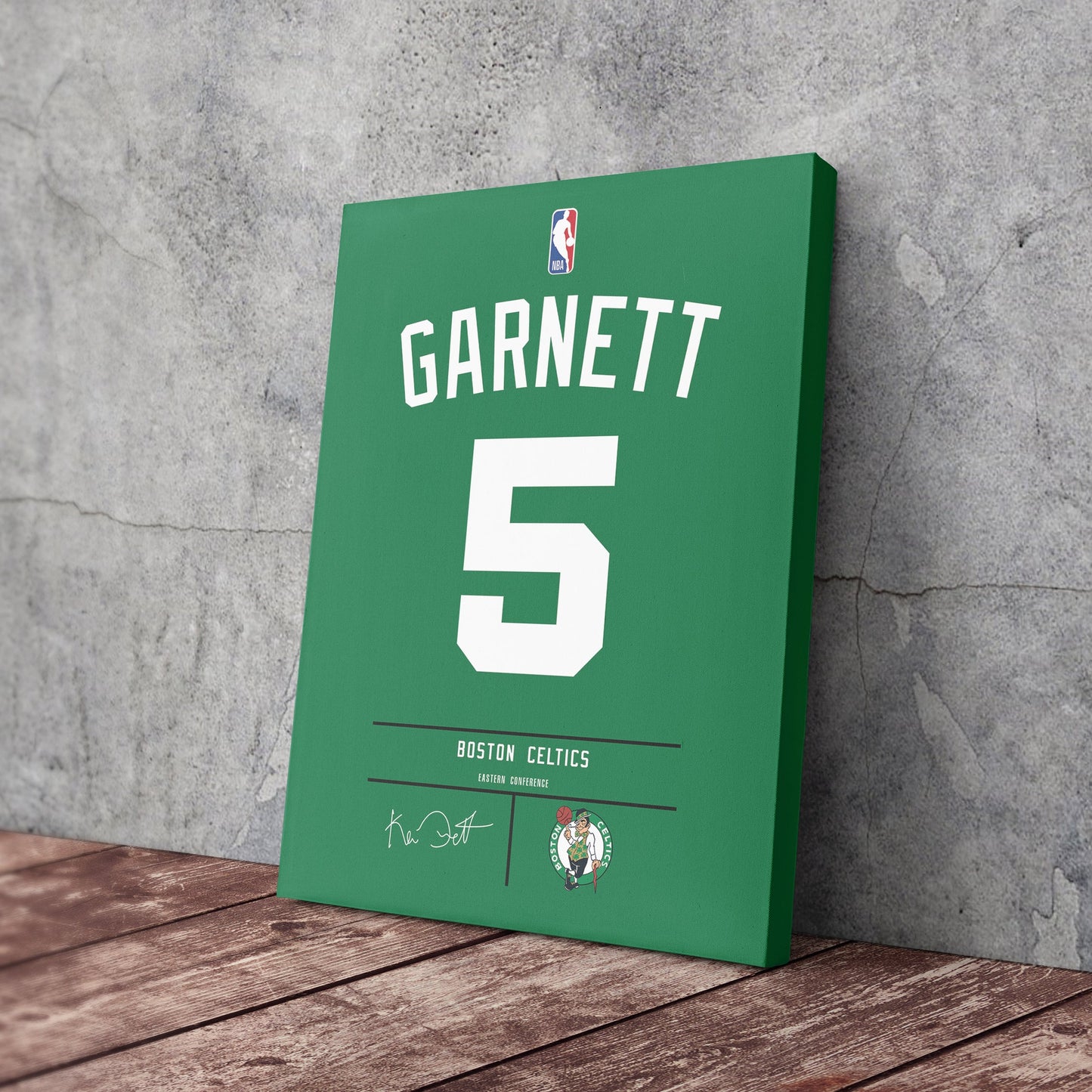 Kevin Garnett Celtics Jersey Canvas Print | Wall Art Decor