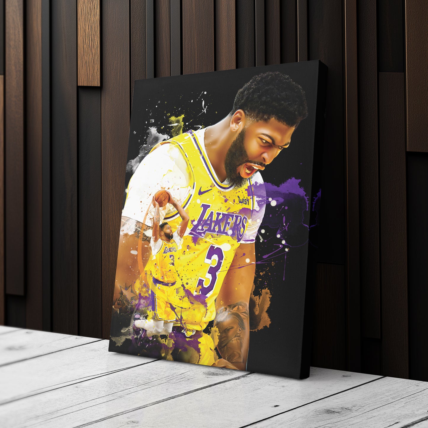 Anthony Davis Lakers Canvas Print | Los Angeles Basketball Wall Art