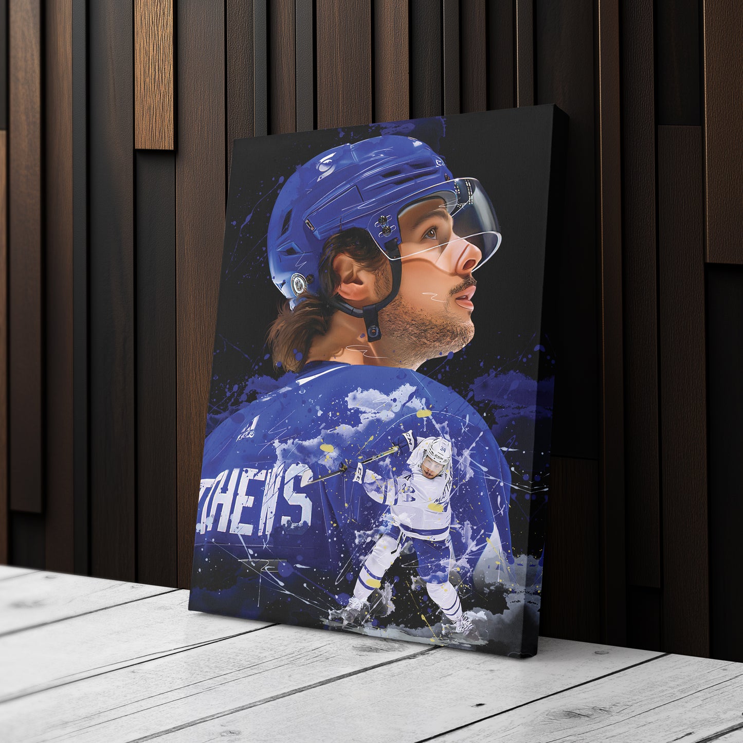 Auston Matthews Toronto Maple Leafs Canvas Print | NHL Hockey Wall Art
