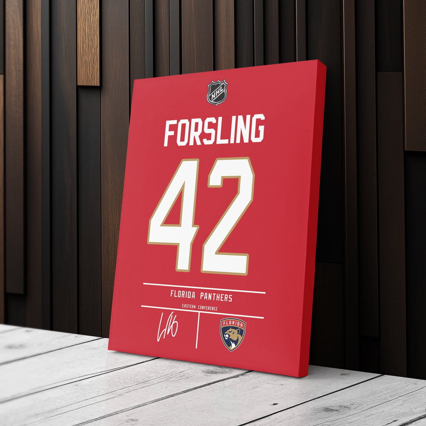 Gustav Forsling Panthers Jersey Canvas Print | Wall Art Decor