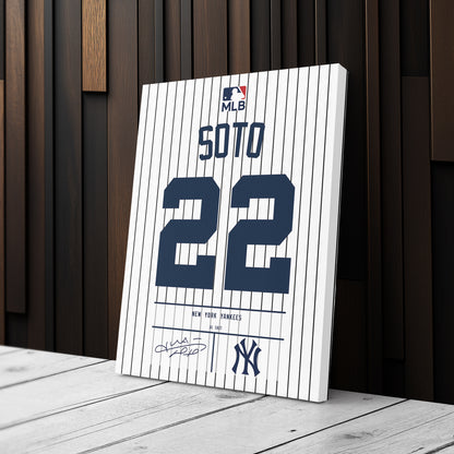 Juan Soto Yankees Jersey Canvas Print | Wall Art Decor