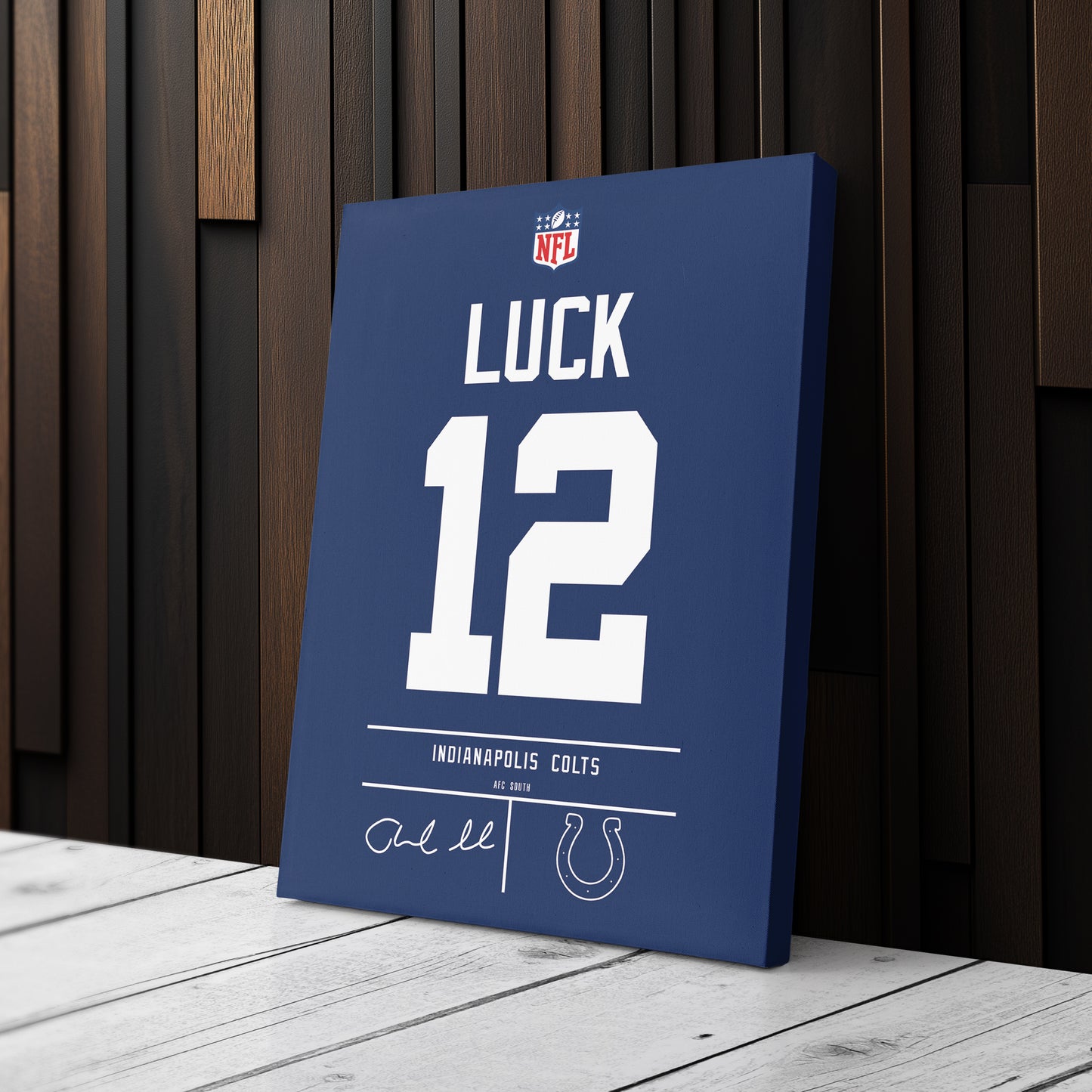 Andrew Luck Colts Jersey Canvas Print | Wall Art Decor