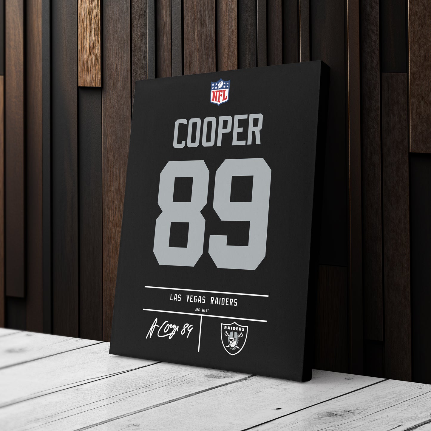 Amari Cooper Las Vegas Raiders Jersey Canvas Wall Art