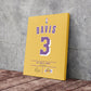 Anthony Davis Lakers Jersey Art