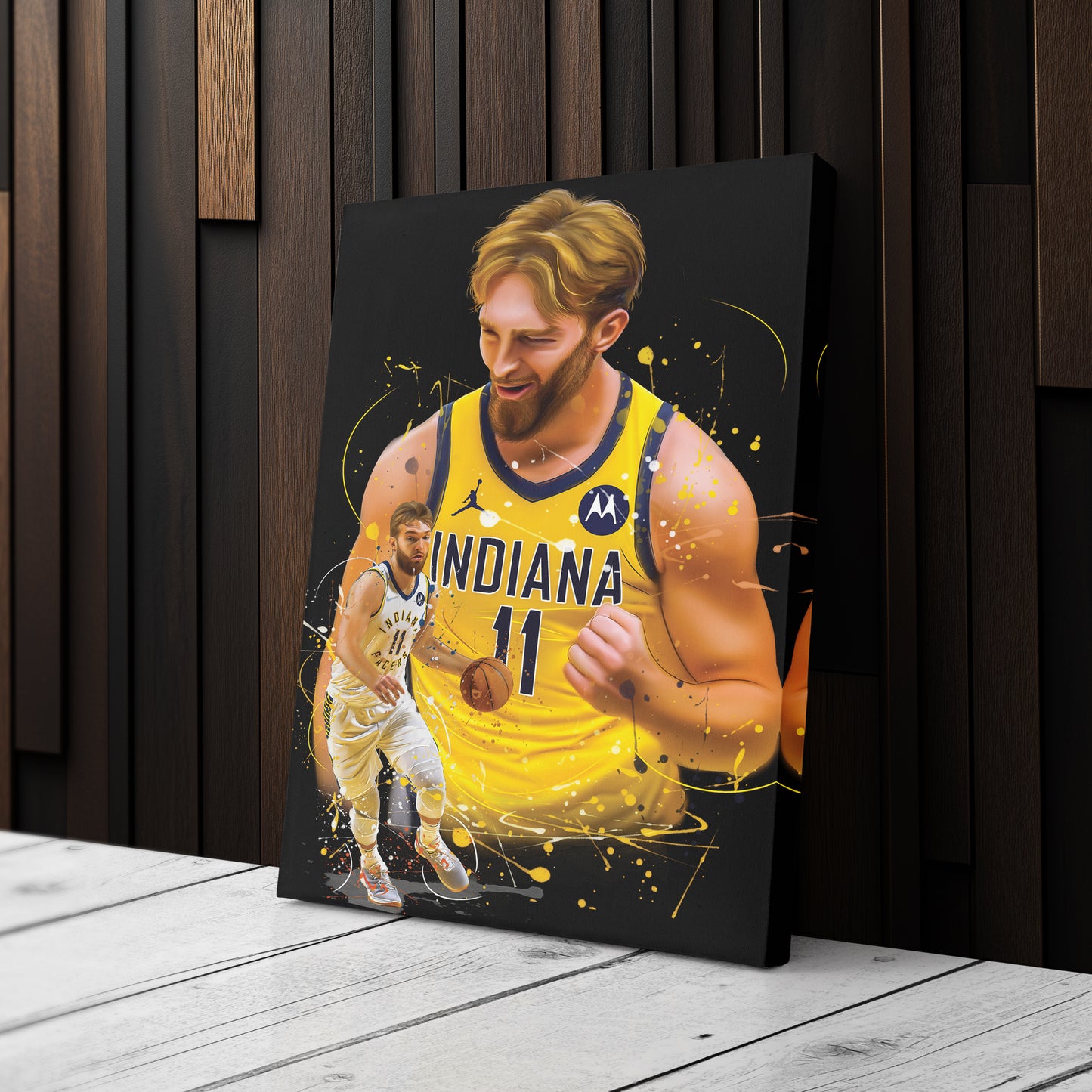 Domantas Sabonis Pacers Canvas Print | Indiana Basketball Wall Art