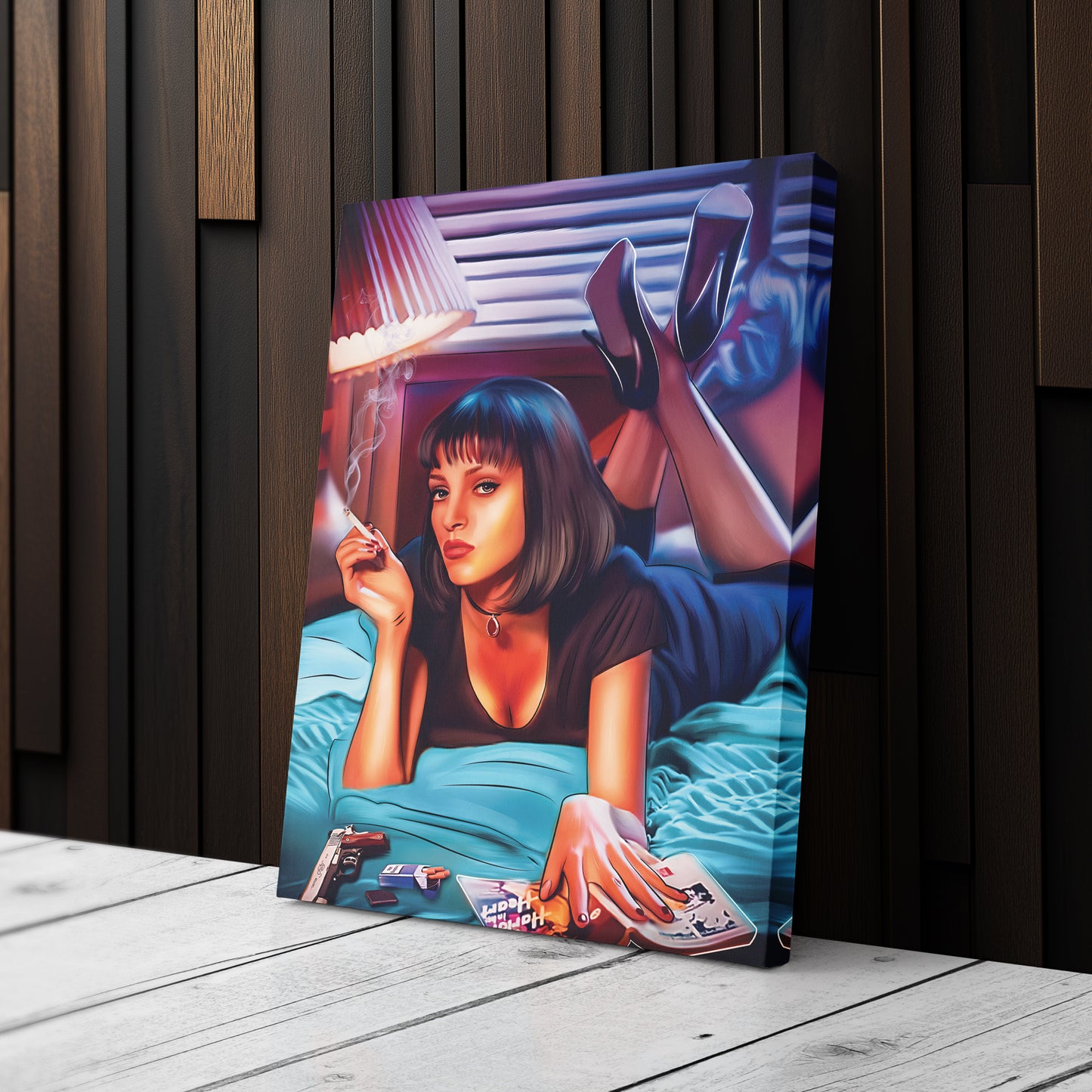 Mia Wallace Canvas Print | Pulp Fiction Cult Movie Wall Art