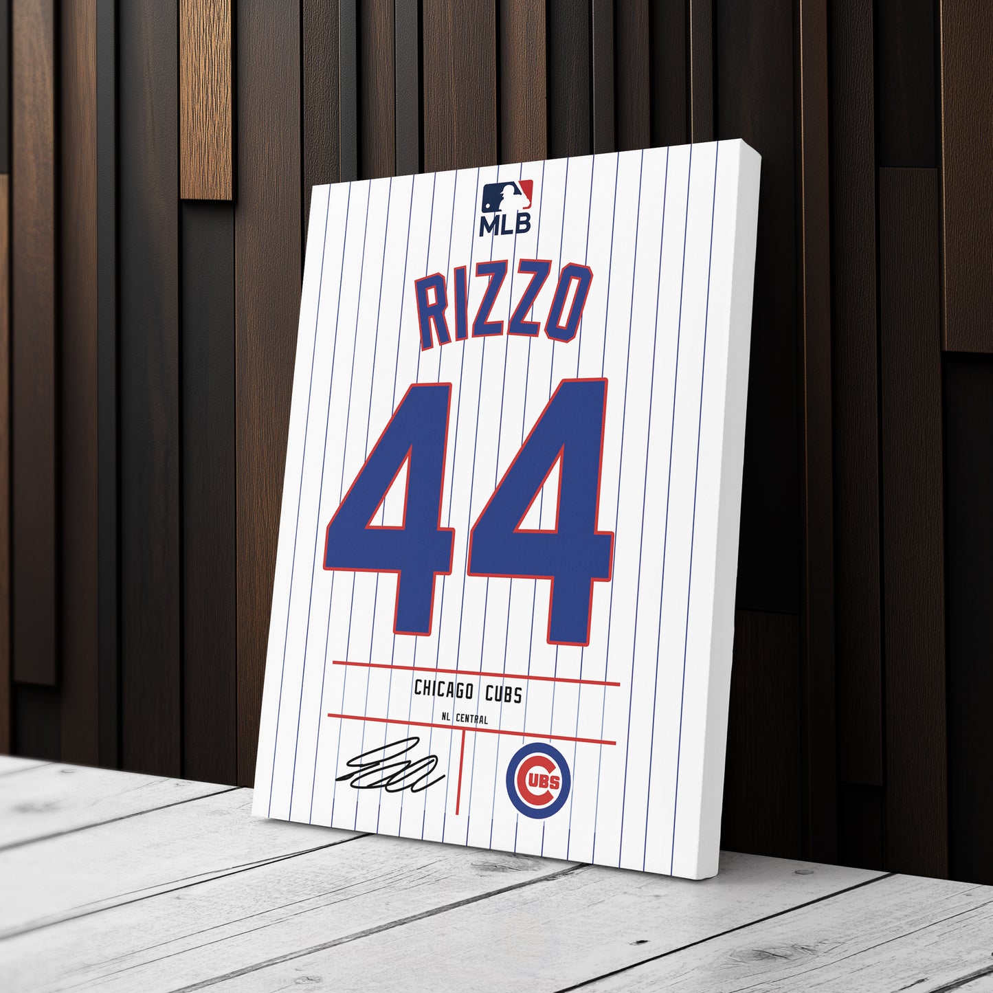 Anthony Rizzo Chicago Cubs Jersey Canvas Wall Art