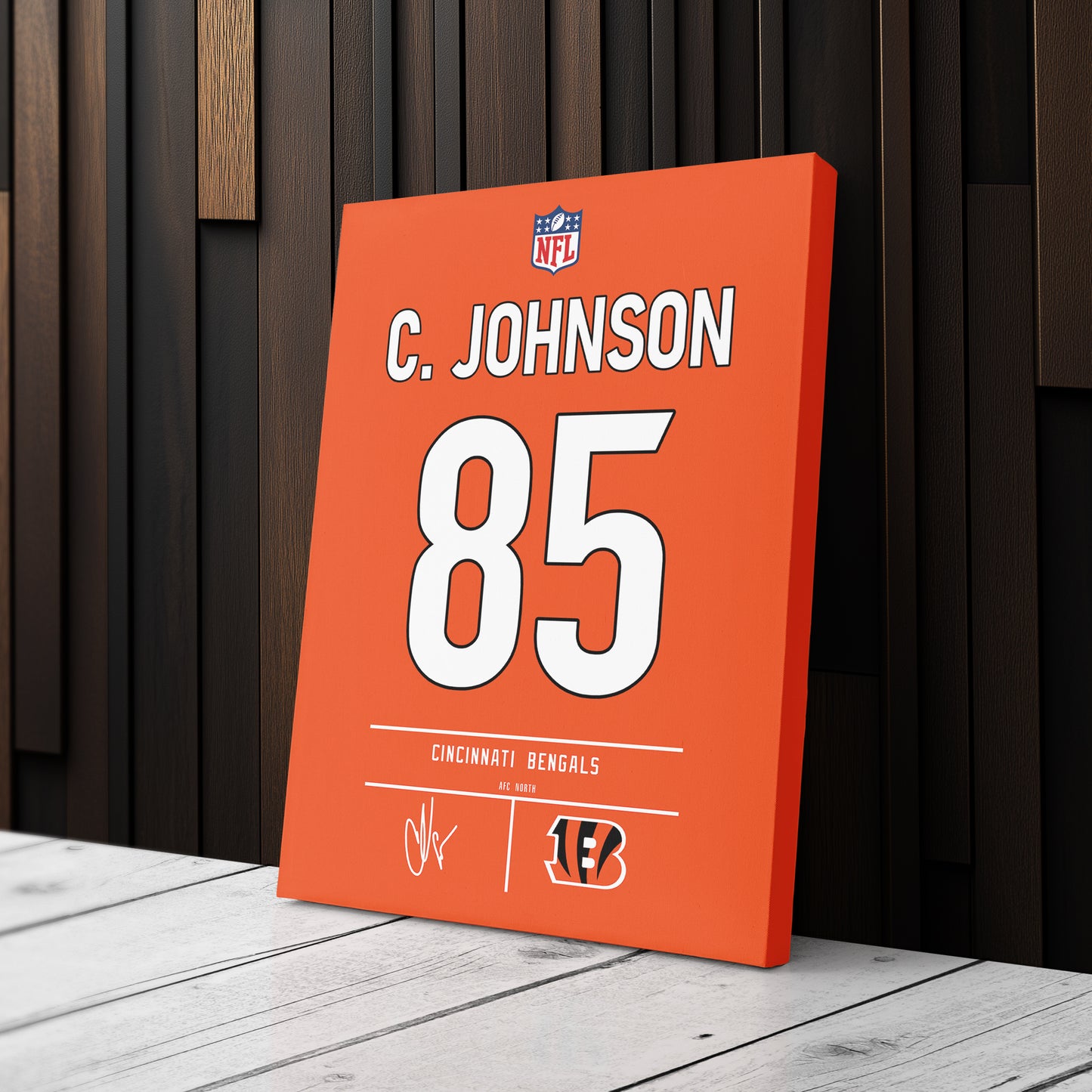Chad Johnson Bengals Jersey Canvas Print | Wall Art Decor