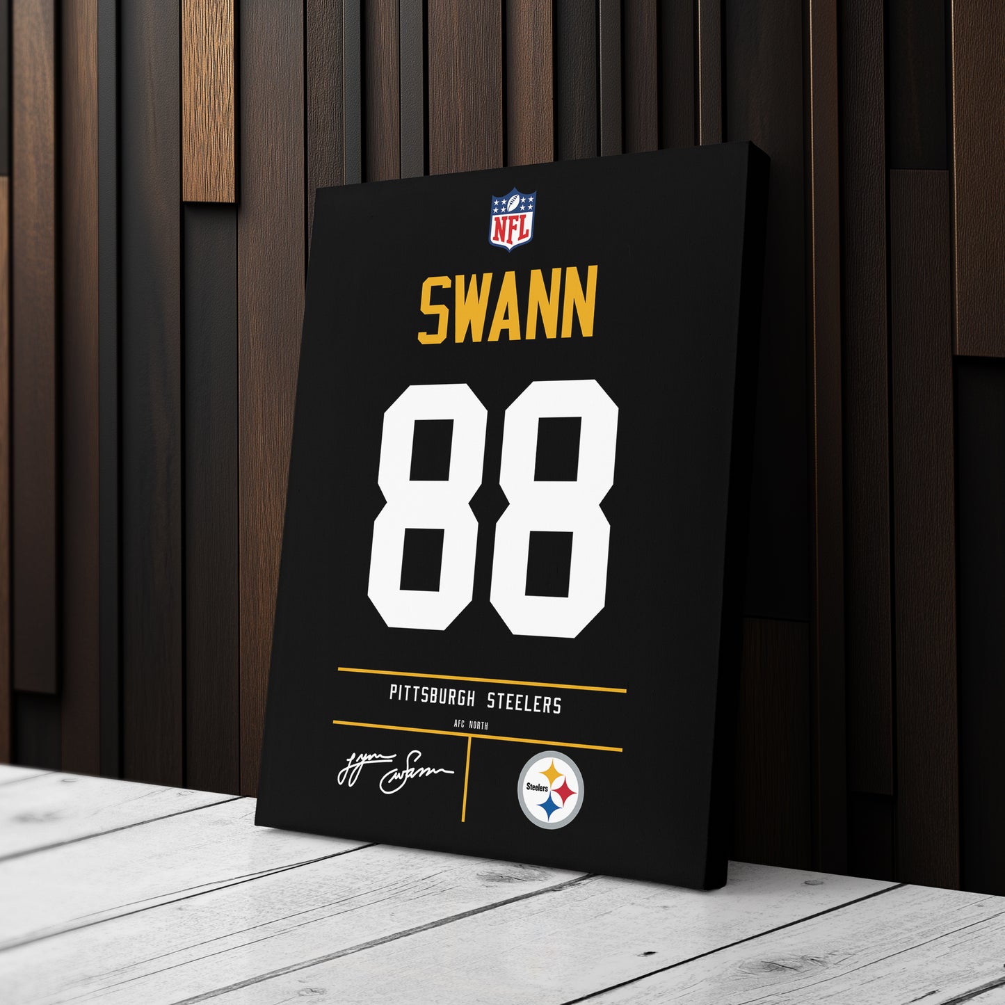 Lynn Swann Pittsburgh Steelers Jersey Canvas Wall Art