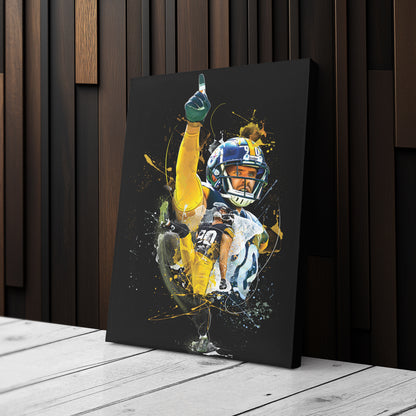 T.J. Watt Steelers Canvas Print | Pittsburgh Football Wall Art