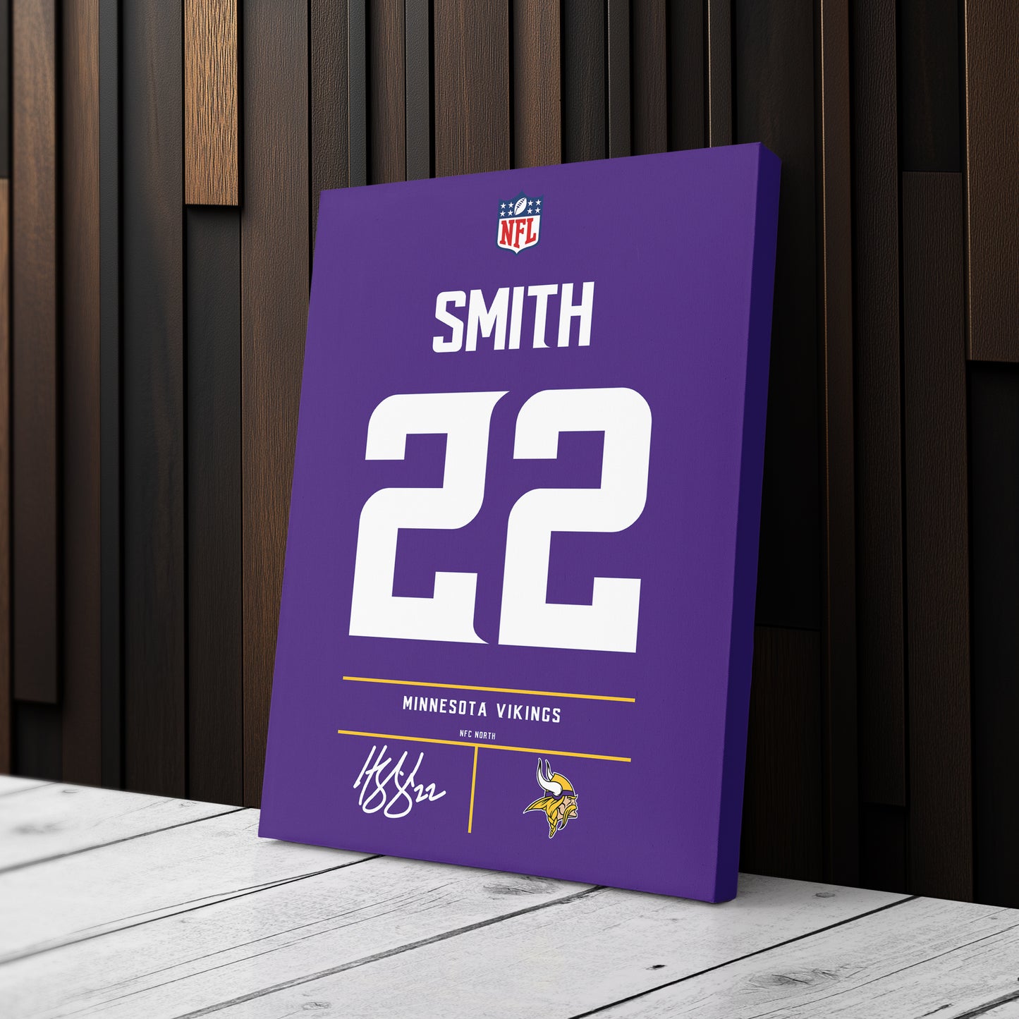 Harrison Smith Minnesota Vikings Jersey Canvas Wall Art