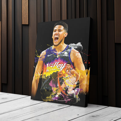 Devin Booker Suns Canvas Print | Phoenix Basketball Wall Art
