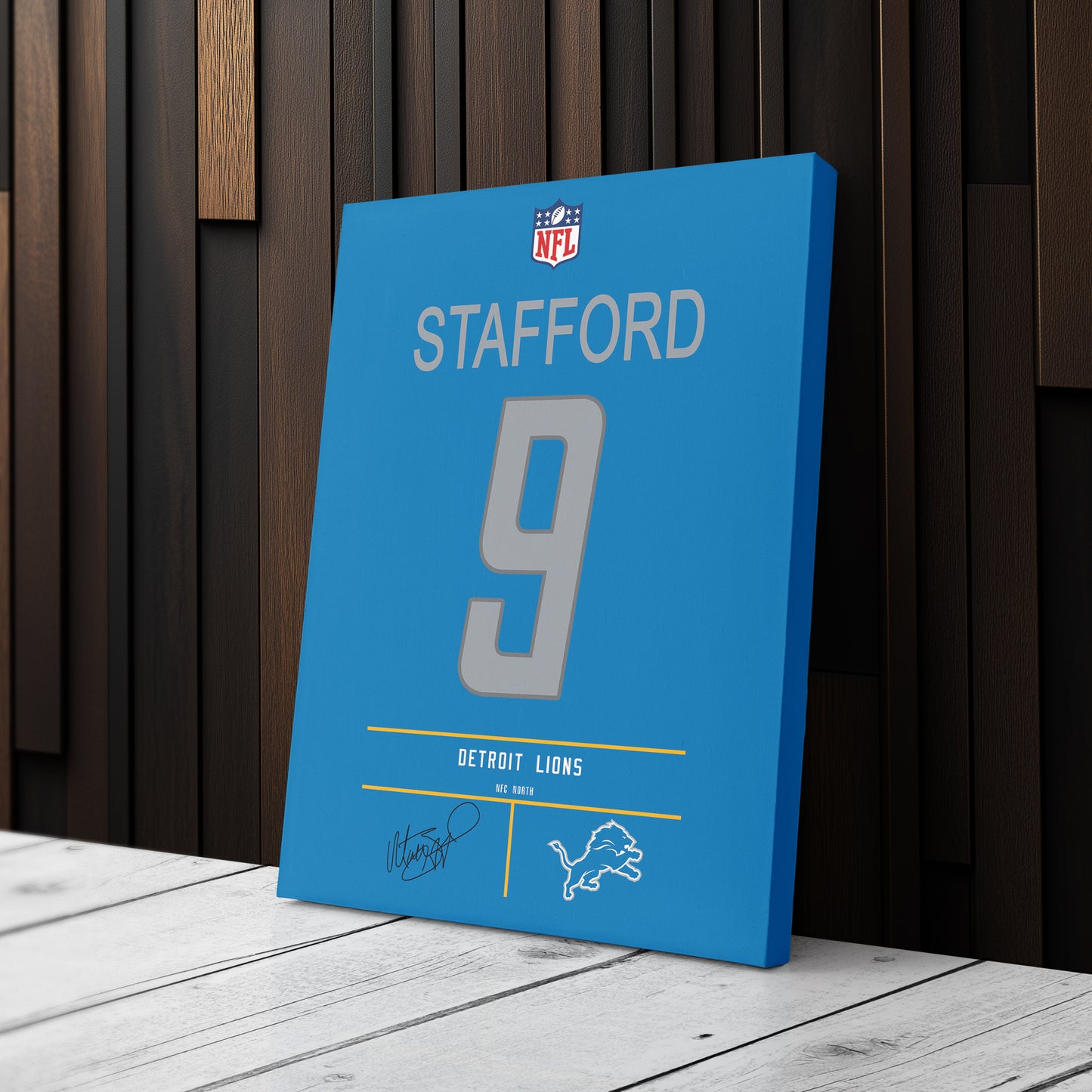 Matthew Stafford Lions Jersey Canvas Print | Wall Art Decor