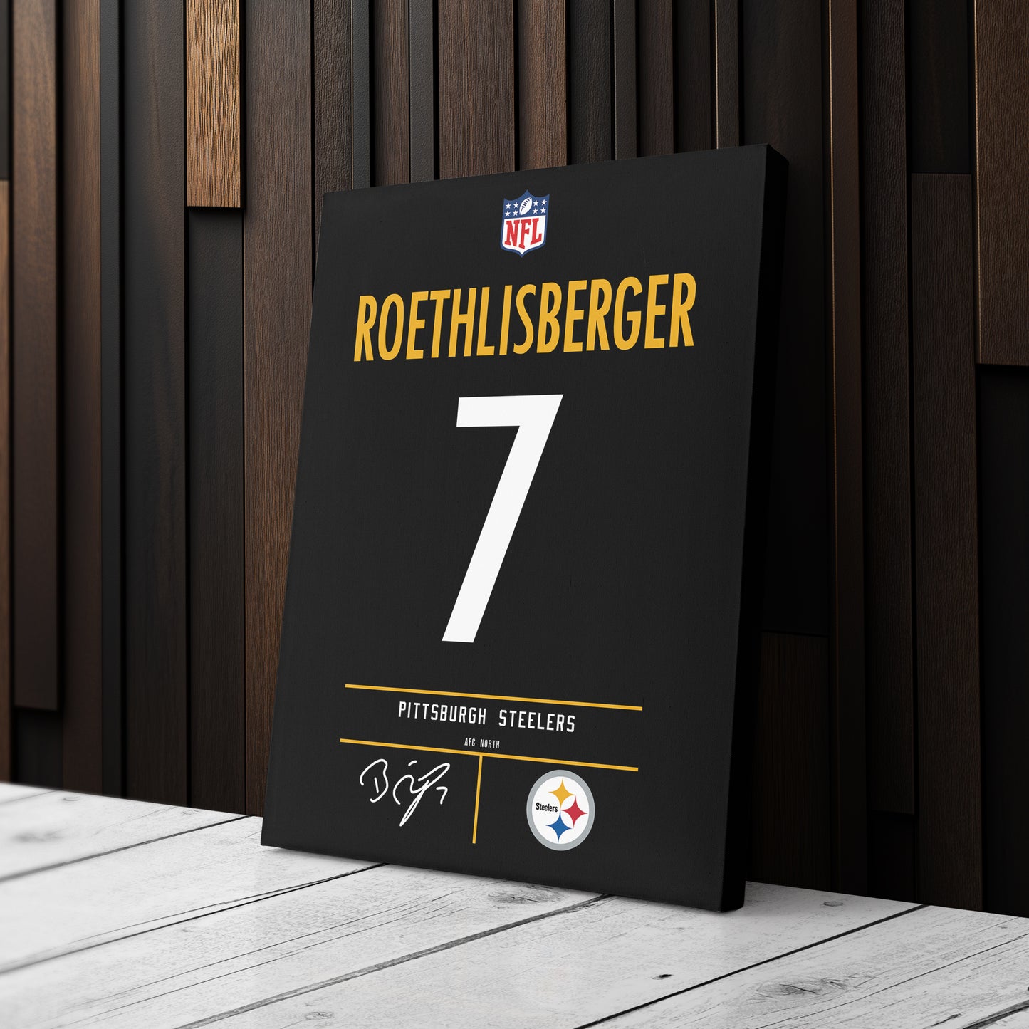 Ben Roethlisberger Steelers Jersey Canvas Print | Wall Art Decor