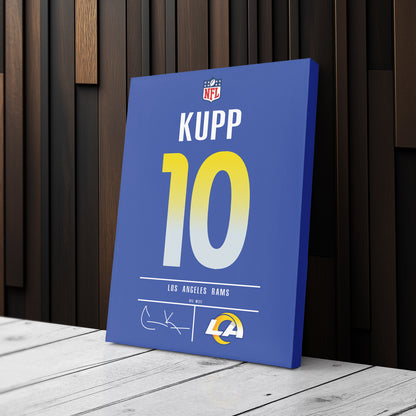 Cooper Kupp Rams Jersey Canvas Print | Wall Art Decor