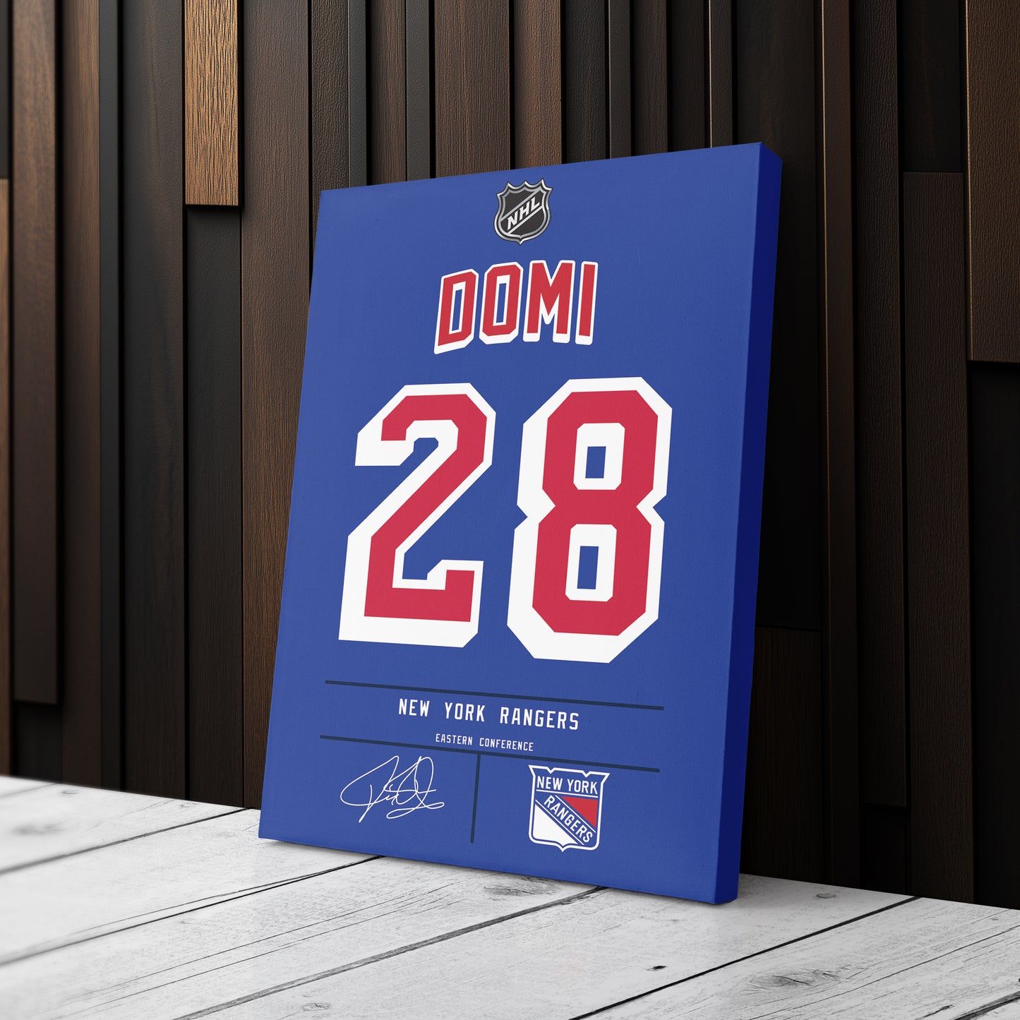 Tie Domi Rangers Jersey Canvas Print | Wall Art Decor