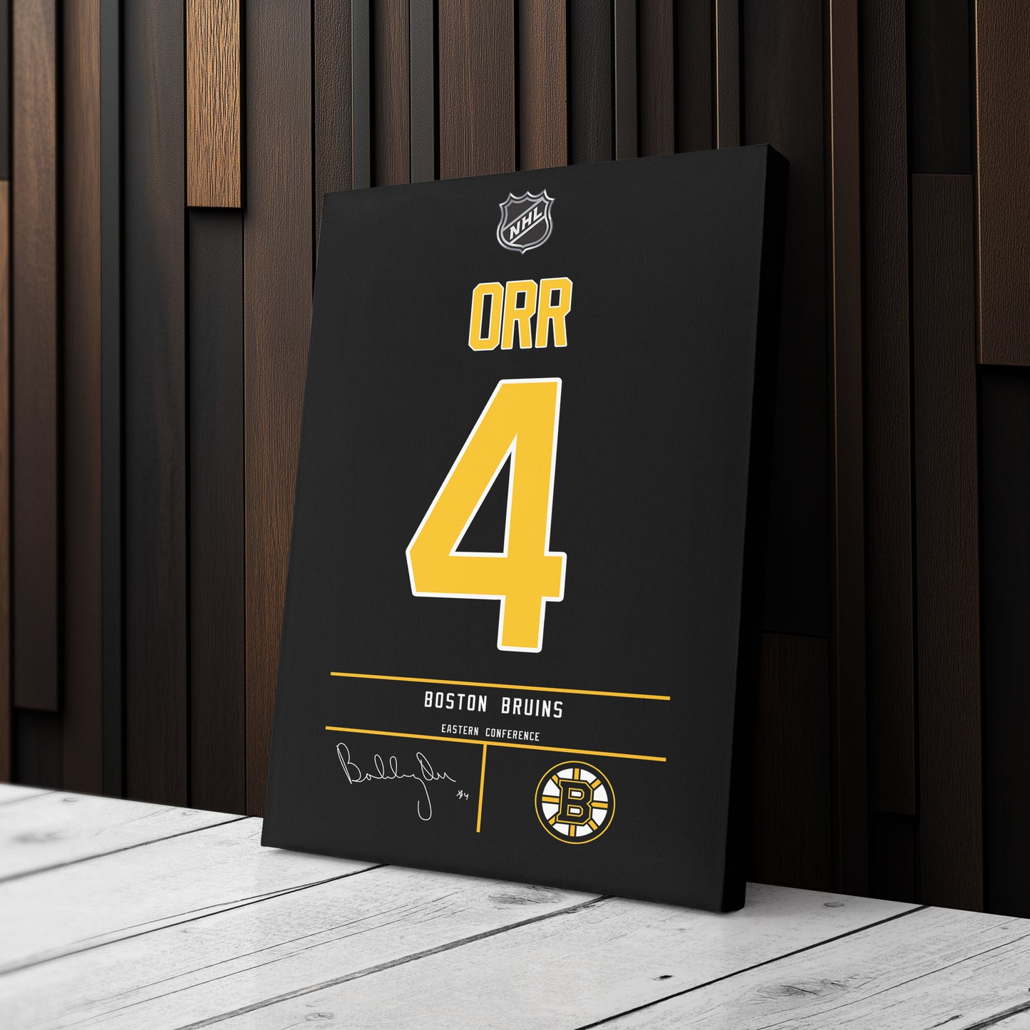 Bobby Orr Bruins Jersey Canvas Print | Wall Art Decor