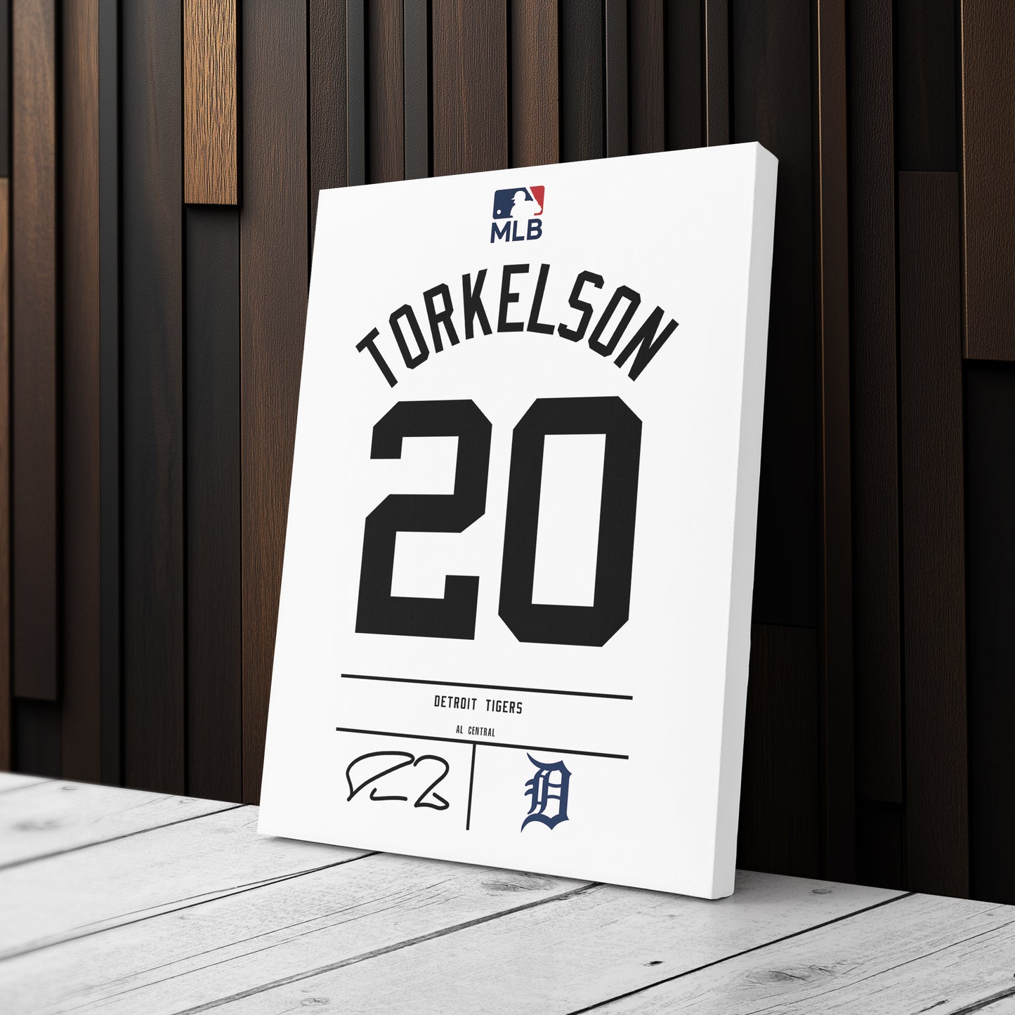 Spencer Torkelson Tigers Jersey Canvas Print | Wall Art Decor