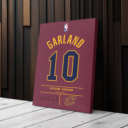 Darius Garland Cavaliers Jersey Canvas Print | Wall Art Decor