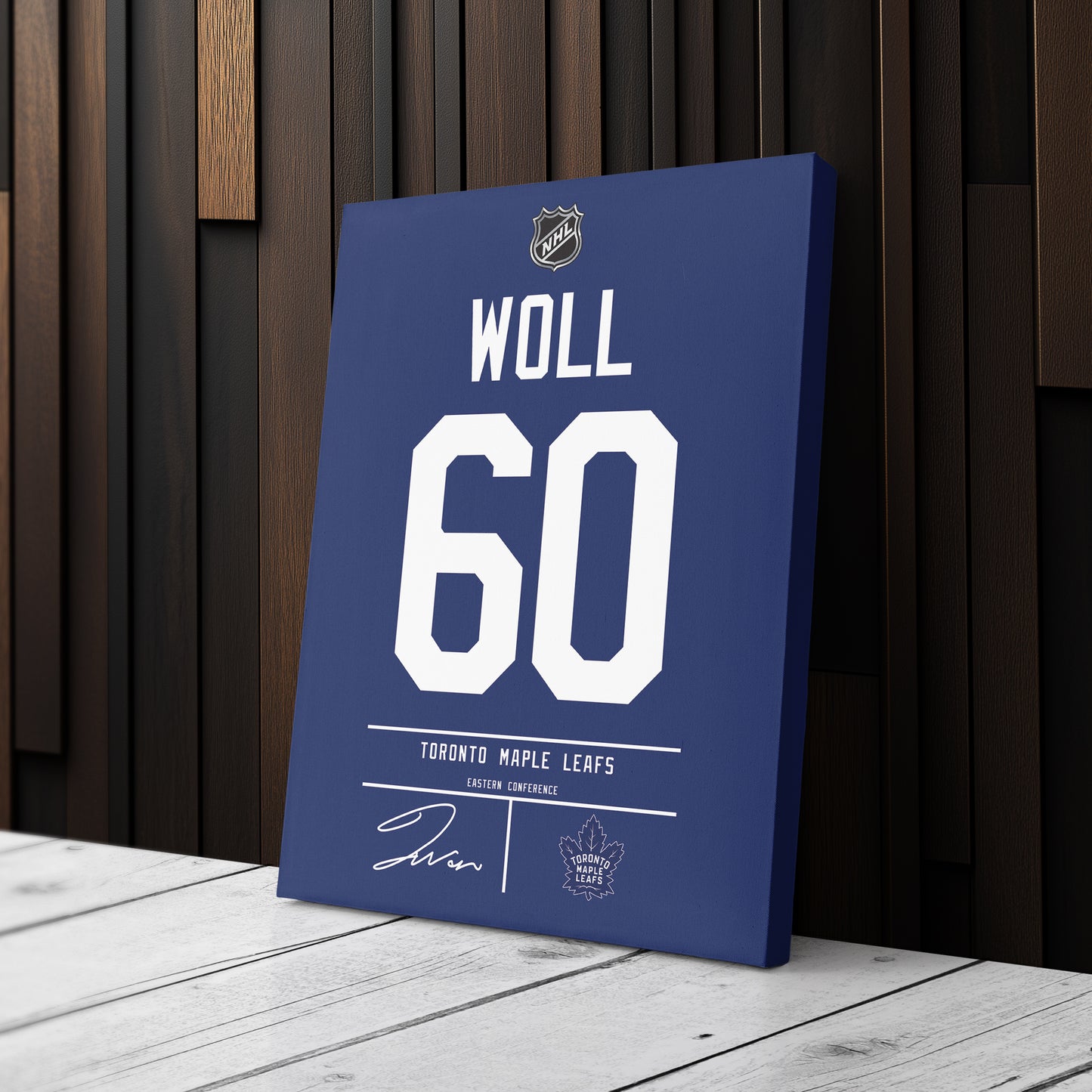 Joseph Woll Maple Leafs Jersey Canvas Print | Wall Art Decor