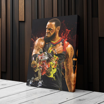 LeBron James Cavaliers Canvas Print | Cleveland Basketball Wall Art