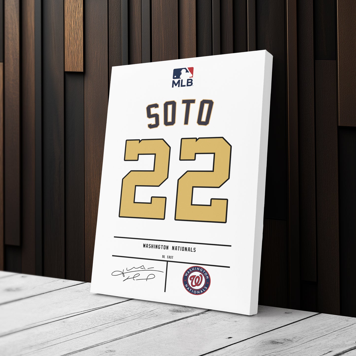 Juan Soto Nationals Jersey Canvas Print | Wall Art Decor