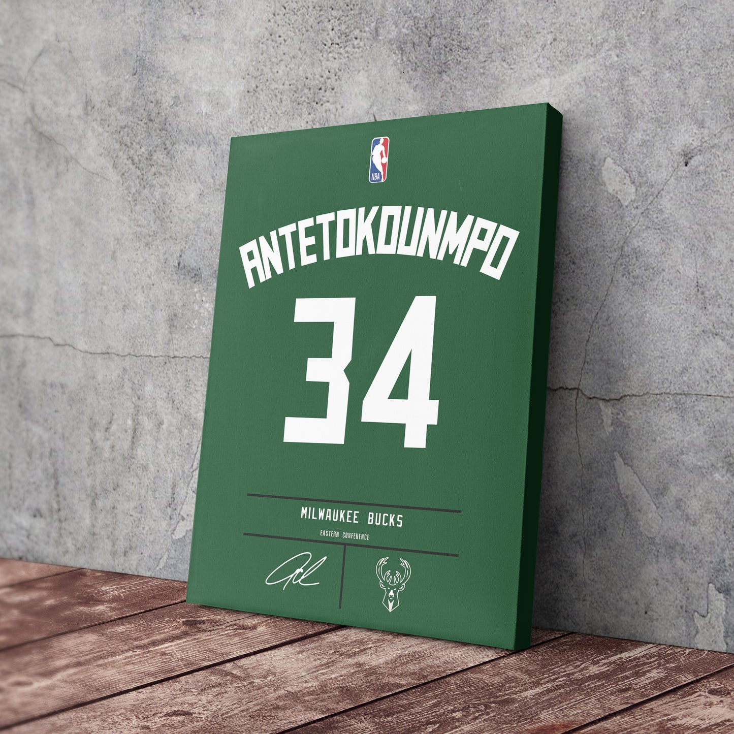 Giannis Antetokounmpo Bucks Jersey Canvas Print | Wall Art Decor