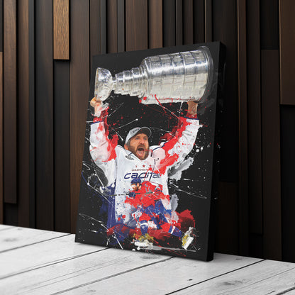 Alexander Ovechkin Washington Capitals Canvas Print | NHL Hockey Wall Art