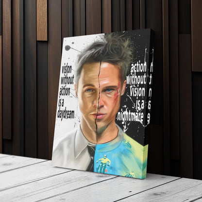 Fight Club Yin and Yang Canvas Print | Cult Movie Wall Art