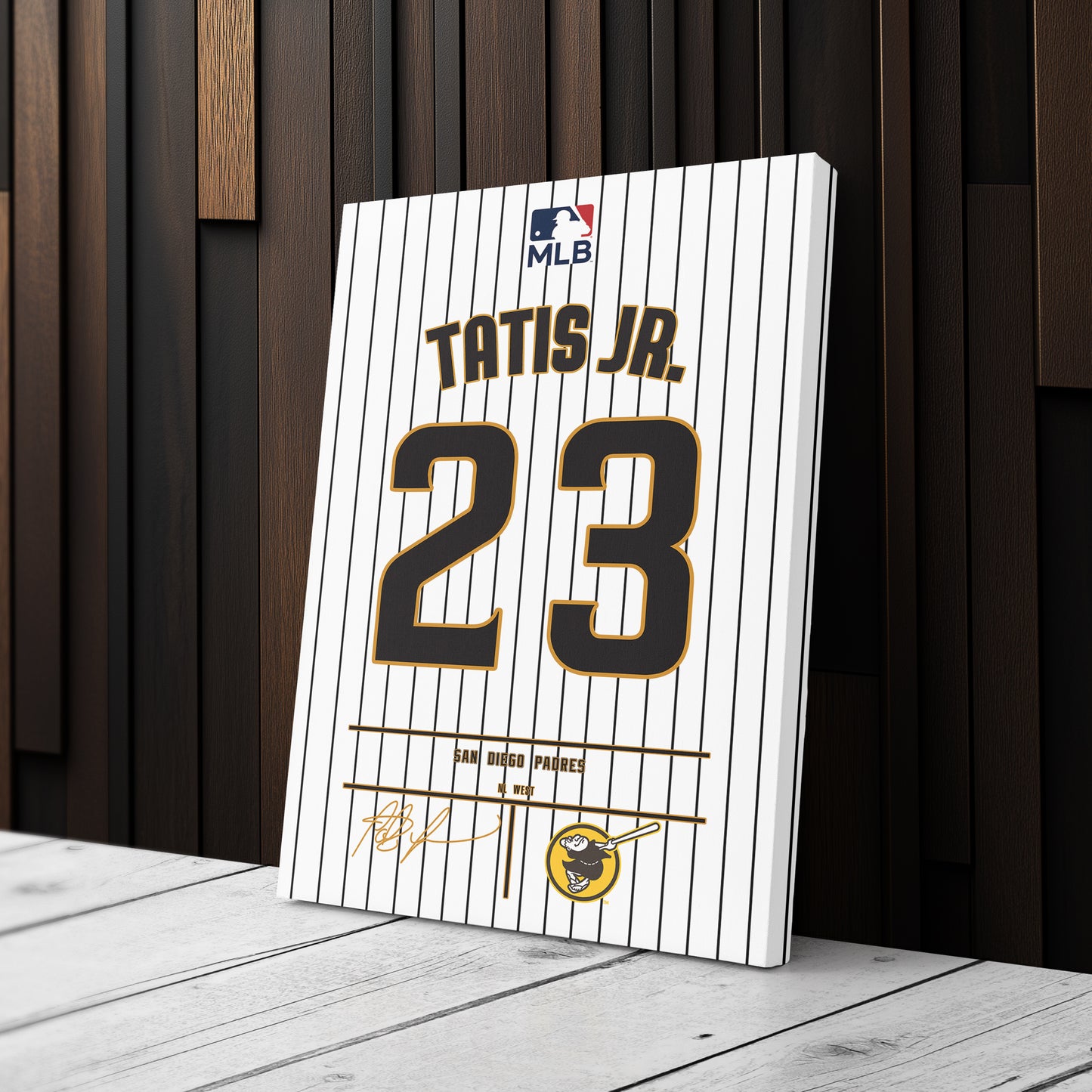 Fernando Tatís Jr. Padres Jersey Canvas Print | Wall Art Decor