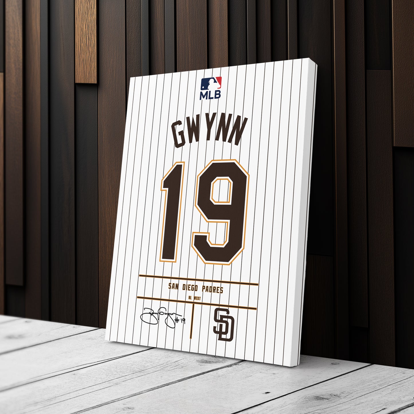Tony Gwynn Jersey San Diego Padres Jersey Canvas Wall Art