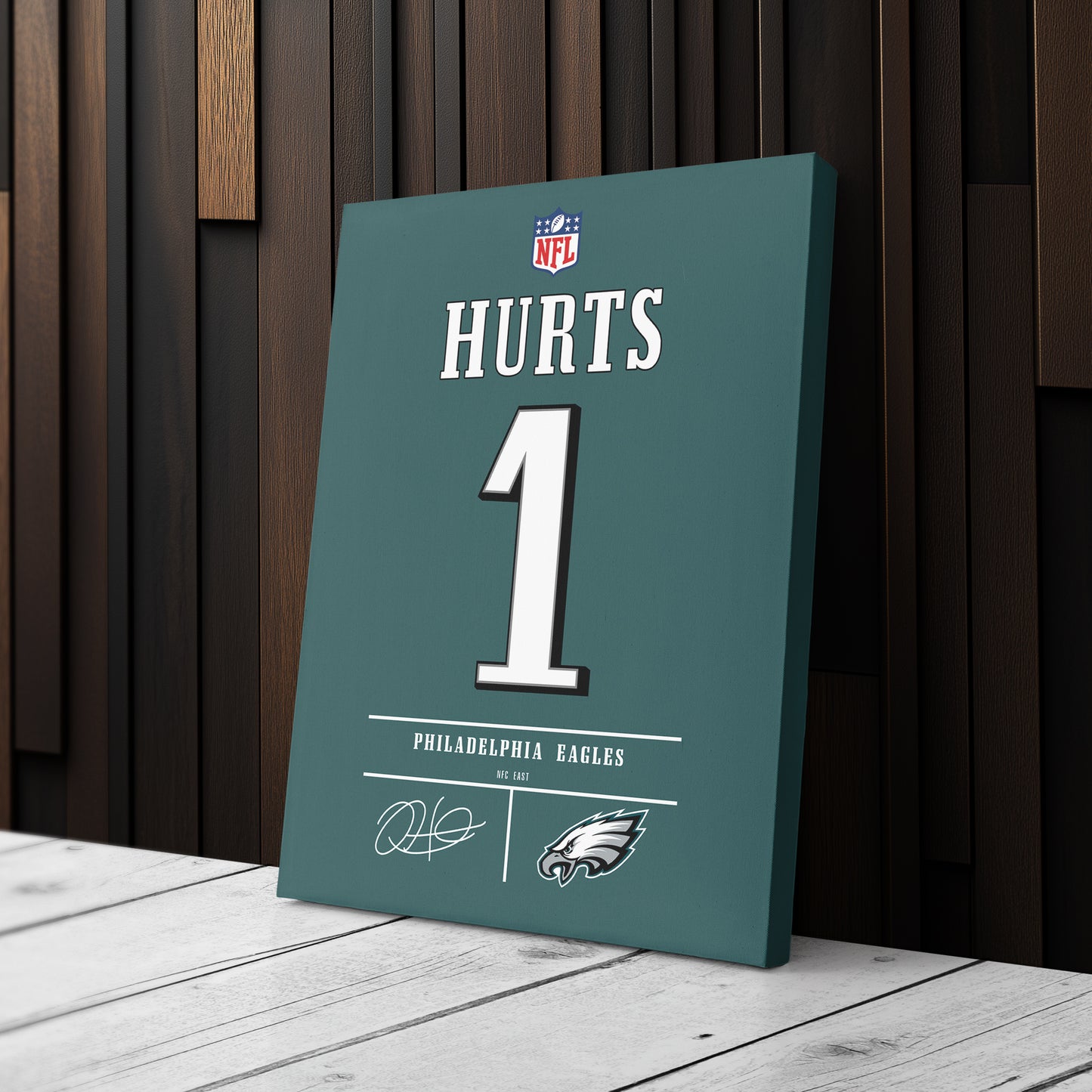 Jalen Hurts Eagles Jersey Canvas Print | Wall Art Decor
