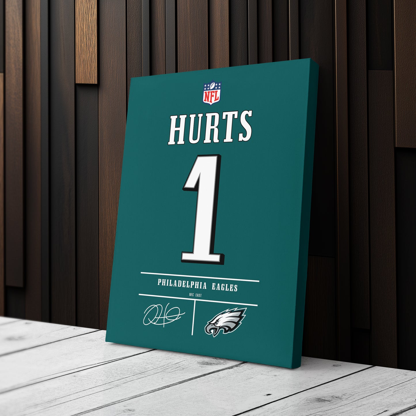Jalen Hurts Eagles Jersey Canvas Print | Wall Art Decor