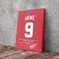 Gordie Howe Red Wings Jersey Art