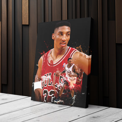 Scottie Pippen Bulls Canvas Print | Chicago Basketball Wall Art